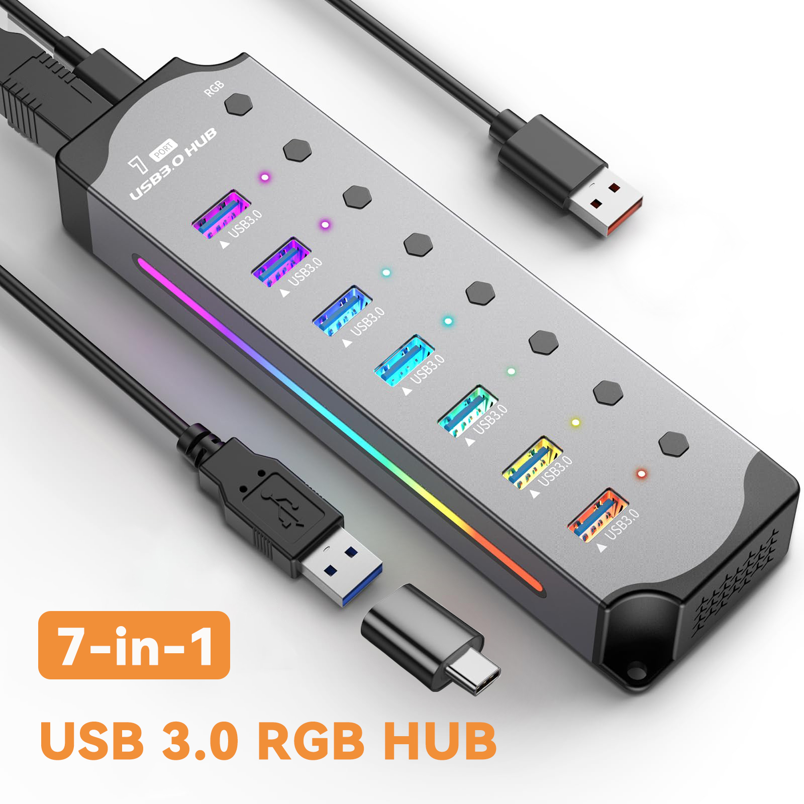 Esports Gaming Splitter - USB 3.0 Hub عالية السرعة USB