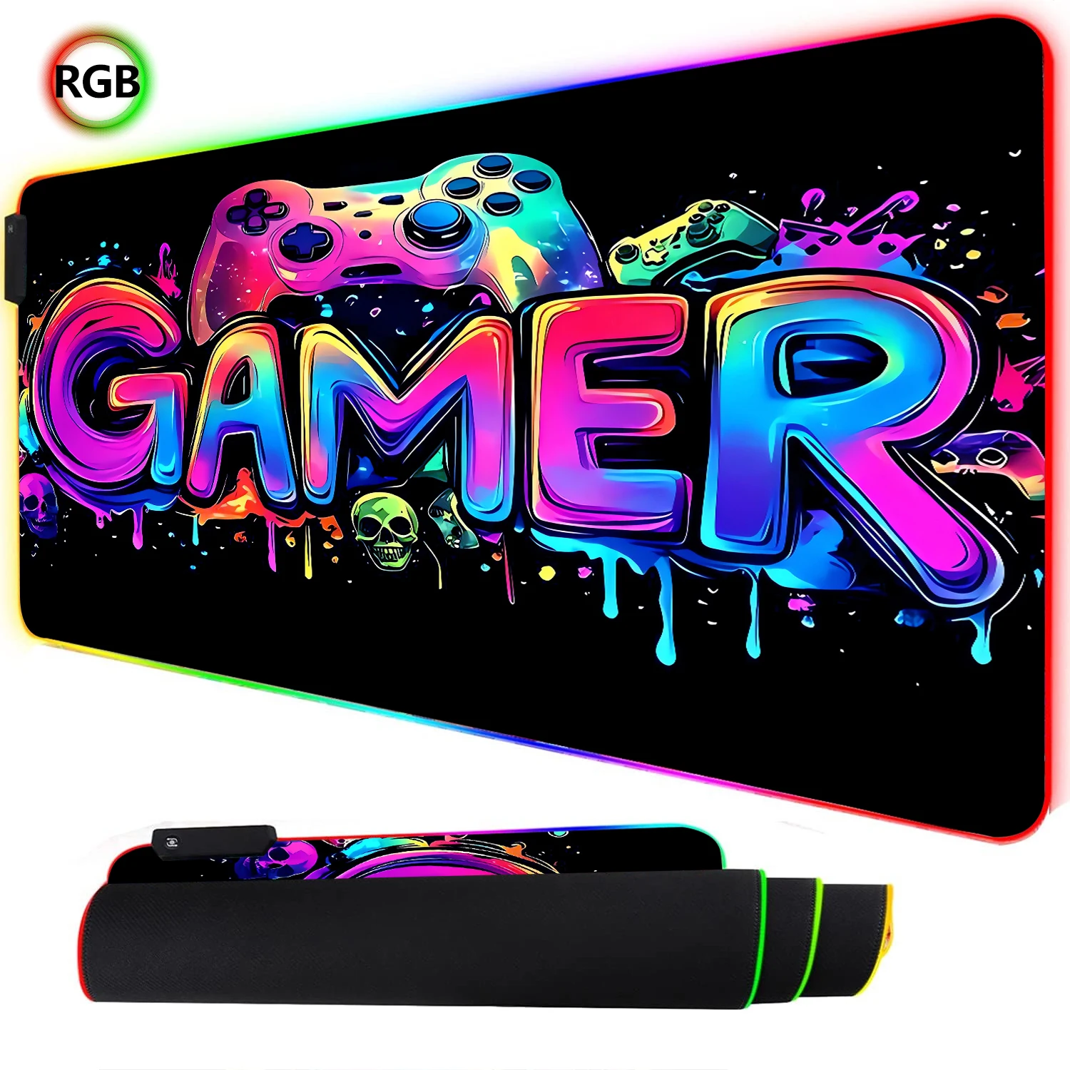 RGB النيون الألعاب تحكم الفن م - مراجعة Esports Gaming Keyboard And Mouse وسعره