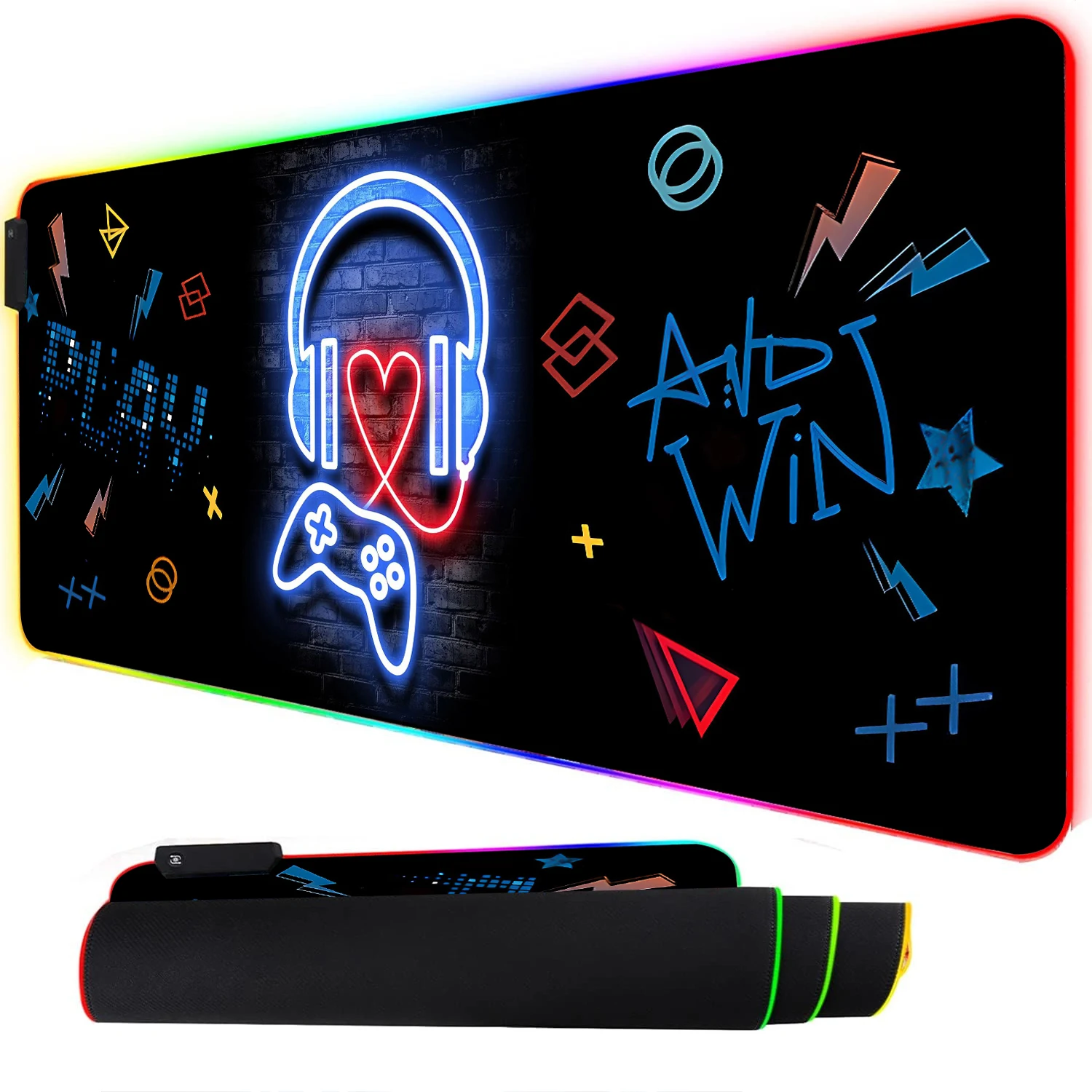 RGB النيون الألعاب تحكم الفن م - مراجعة Esports Gaming Keyboard And Mouse وسعره