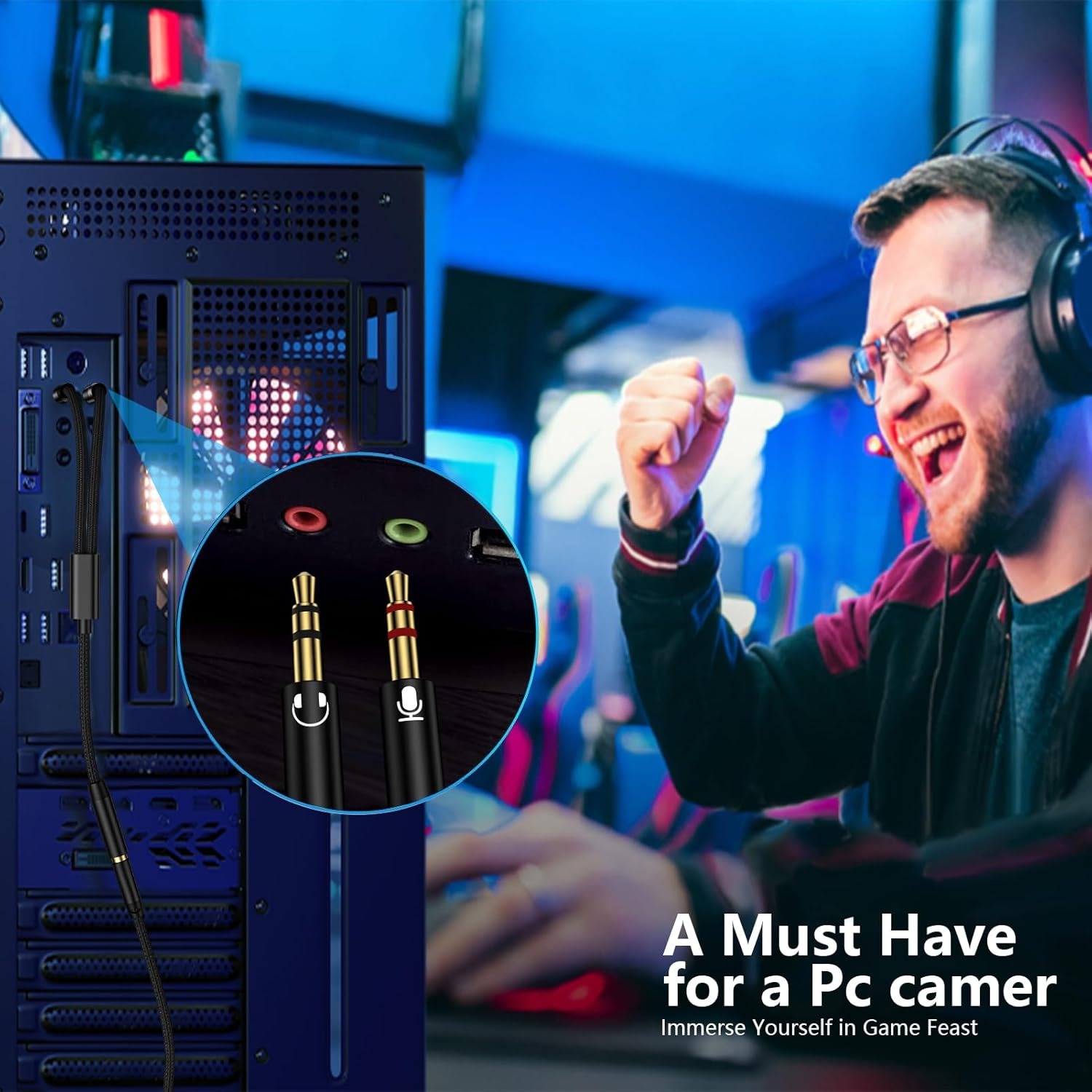 محول سماعات الرأس بمقبس 3.5 مل - مراجعة Esports Gaming Splitter وسعره