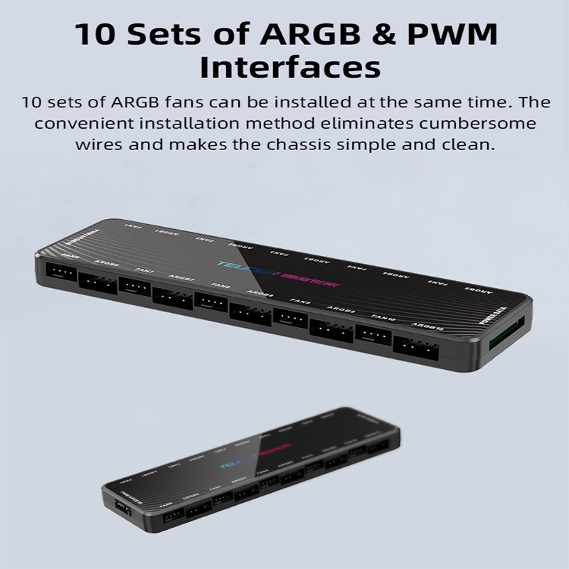 موزع مراوح LP-10 ARGB PWM مع ج - مراجعة Esports Gaming Splitter وسعره